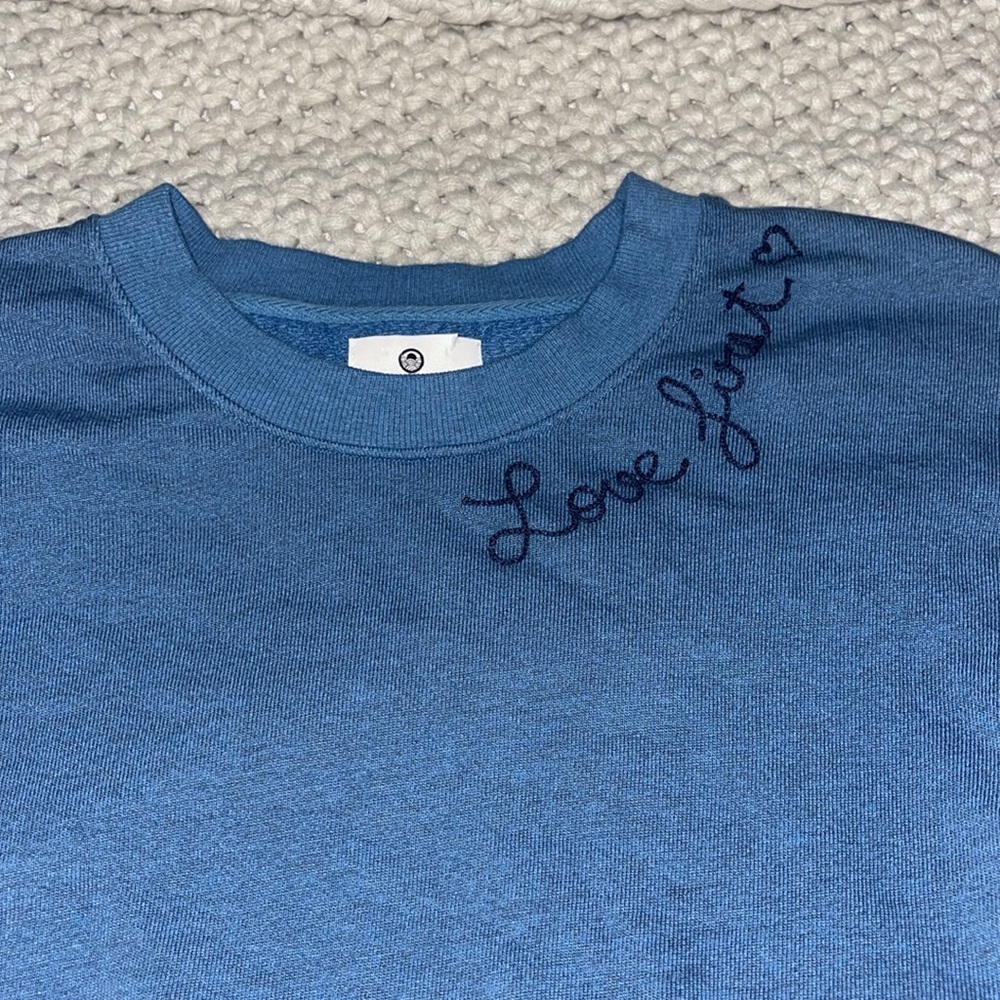 Sundry // Love First Embroidered Sweatshirt NWOT🌛 - Picture 10 of 12